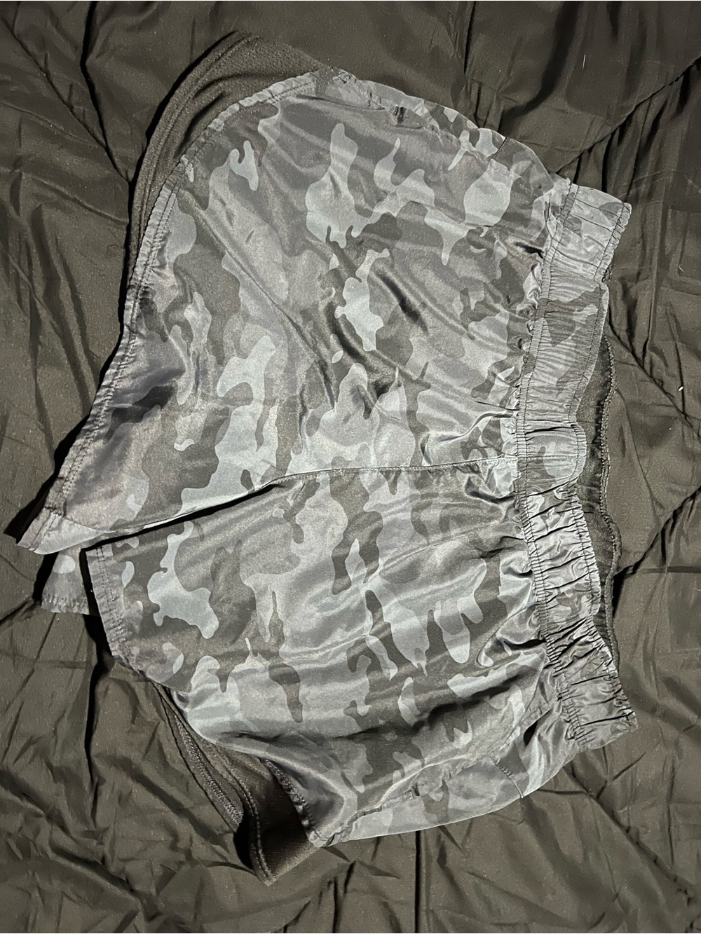 Women’s Camo Athletic Shorts - Gray